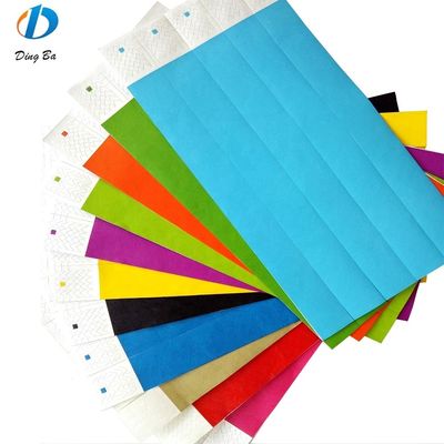 Bandes de papier Tyvek Bandes de poignet Largeur 250*19mm Cadeaux de fête sur mesure Bracelets Événement
