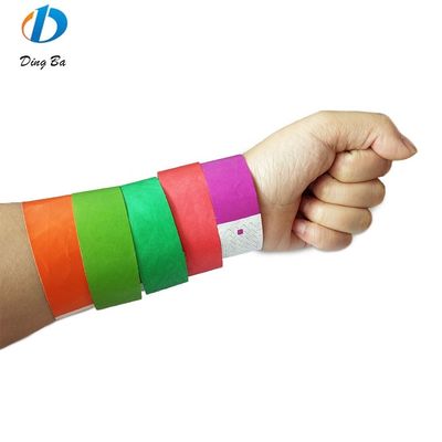 Bandes de papier Tyvek Bandes de poignet Largeur 250*19mm Cadeaux de fête sur mesure Bracelets Événement