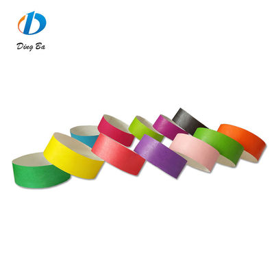 Bandes de papier Tyvek Bandes de poignet Largeur 250*19mm Cadeaux de fête sur mesure Bracelets Événement