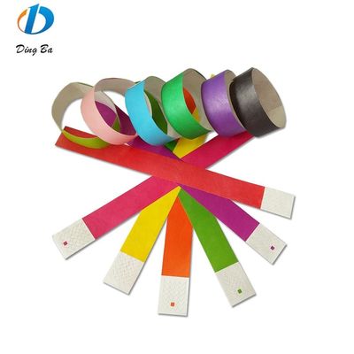Bandes de papier Tyvek Bandes de poignet Largeur 250*19mm Cadeaux de fête sur mesure Bracelets Événement