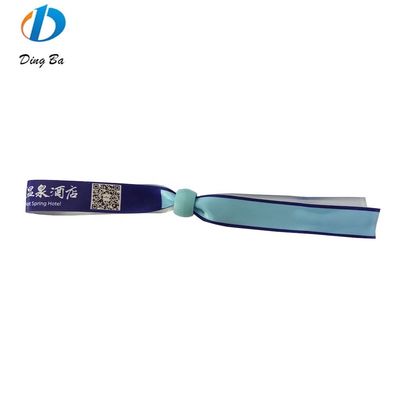 Concerts Événements Tissu tissé en polyester vert personnalisé Bracelets personnalisés Bracelets