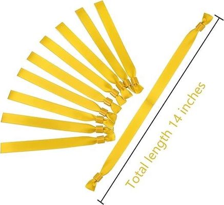Des bracelets RFID personnalisés pour les fêtes d'événements avec matériau en tissu satiné et puce sûre