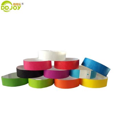 Technique unique Festival Bracelets en papier pour le parc d'attractions pour enfants Tyvek bracelets