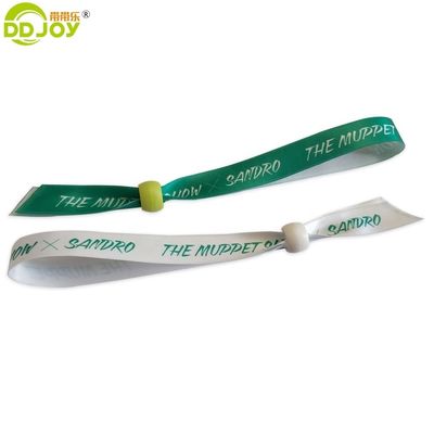 100 pièces de bracelet en ruban satiné sublimé pour la promotion des cadeaux personnalisés du festival