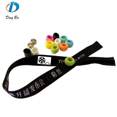 Des bracelets tissés en tissu de fixation idéaux pour les invités / vendeurs / médias / personnel lors des festivals