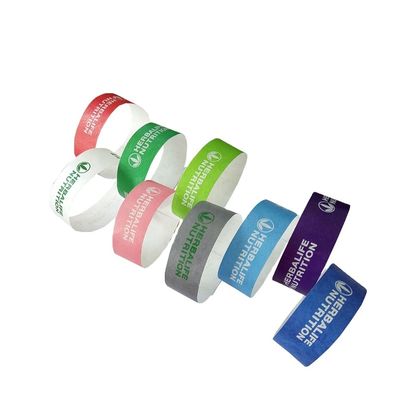 DDJOY personnalisé Tyvek Matériel Fête Unisexe 3/4 pouces Bracelets Unisexe Fête accessoire