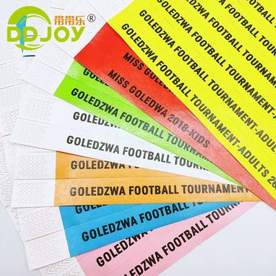 Événements personnalisés Bracelets Expédition rapide par DHL FEDEX UPS TNT EMS Dupont Paper/Tyvek