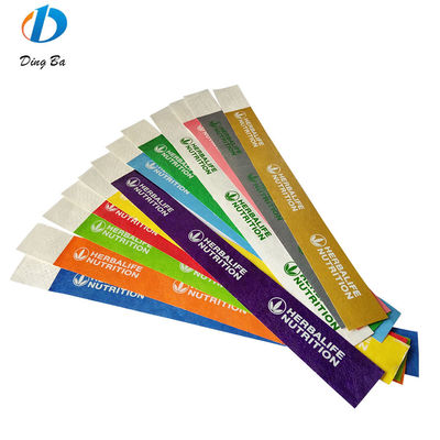 Cible Les événements et festivals des utilisateurs finaux Les bracelets Tyvek personnalisés pour le parc / club / fête