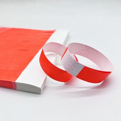 Bracelets en papier Tyvek de 250*19 mm de style CLASSIC pour les événements/les terrains de jeux/les festivals une fois