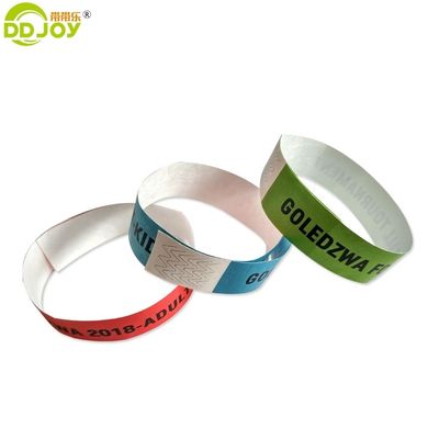 Bracelet Tyvek personnalisé pour des événements spéciaux 250*25mm/250*19mm