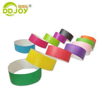 Des bracelets Tyvek violets durables pour des événements ponctuels 250*25mm/250*19mm
