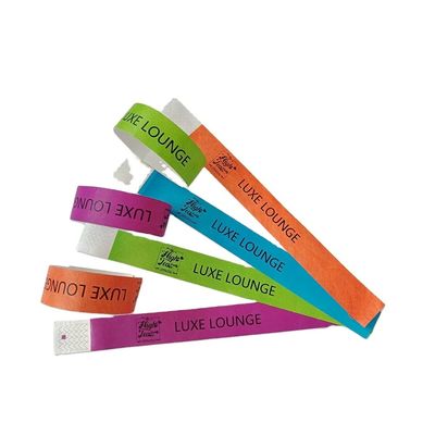 Populaire Tyvek Bracelet Logo personnalisé Bracelet de papier jetable