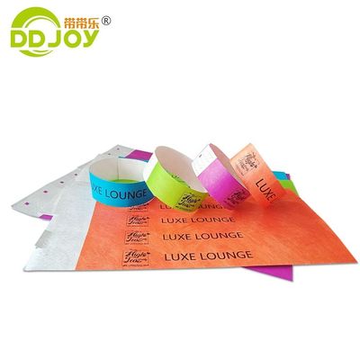 Populaire Tyvek Bracelet Logo personnalisé Bracelet de papier jetable