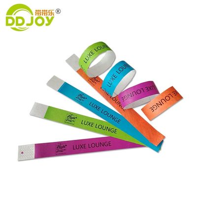 Populaire Tyvek Bracelet Logo personnalisé Bracelet de papier jetable