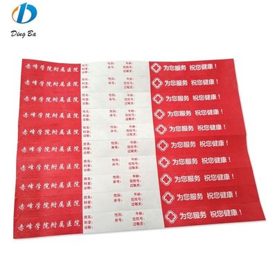 Bracelet imperméable à l'eau Tyvek personnalisé pour les événements Fête de fête et mariage OEM personnalisé