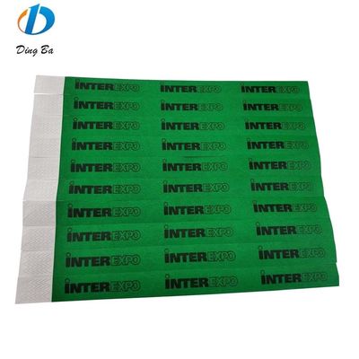 Bracelet imperméable à l'eau Tyvek personnalisé pour les événements Fête de fête et mariage OEM personnalisé